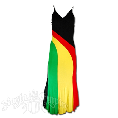 Rasta and Reggae Long Wave Dress