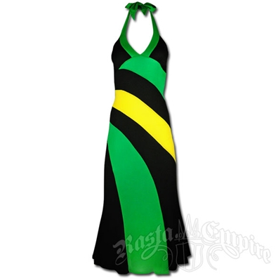 Jamaican Long Halter Dress