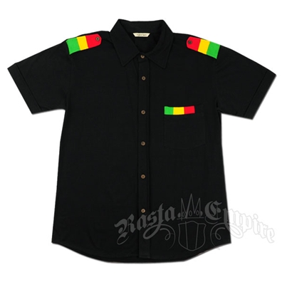 rasta button down shirts