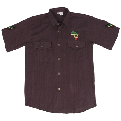 rasta button down shirts