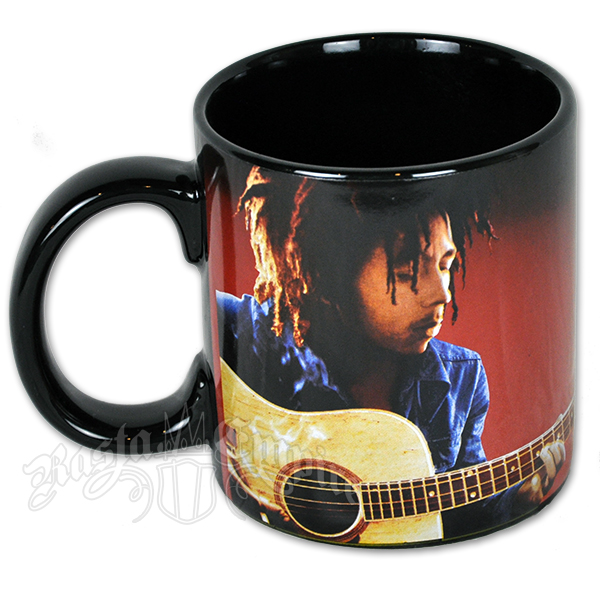 Bob Marley And Guitar 20oz Jumbo Ceramic Mug At
