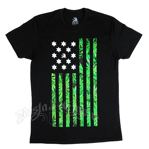 black american flag shirt