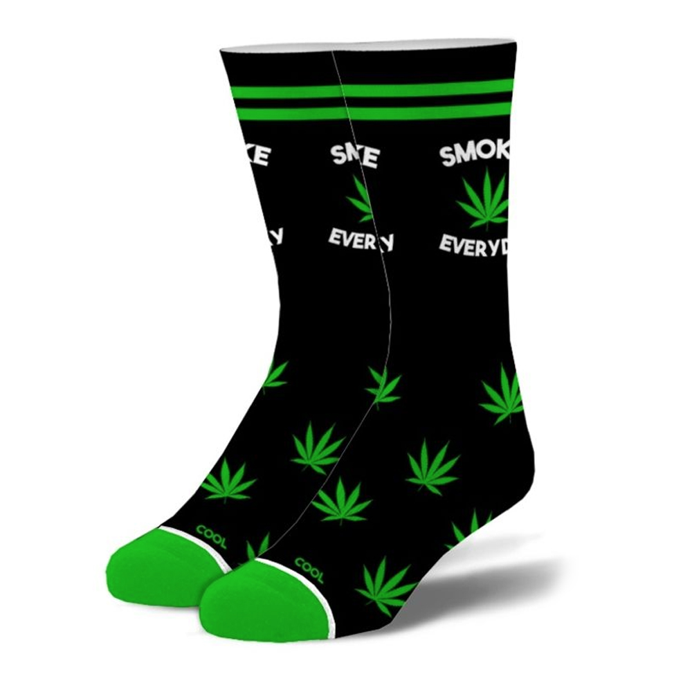 Zine Handjive Rastamane Green & Red Crew Socks