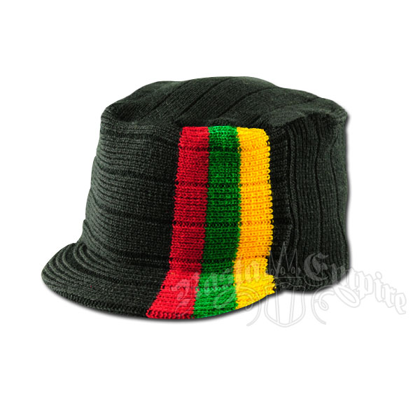 2 Stripe Tropical Funk Bobby Camo Roll Brim Rasta Tall Top Hats