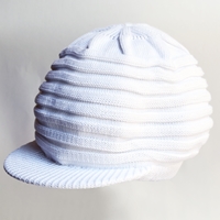 RINGS STYLE COTTON CAP - WHITE