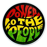 Power To The People Rasta Sticker