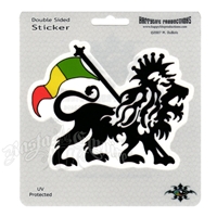 Rasta Lion Window Sticker