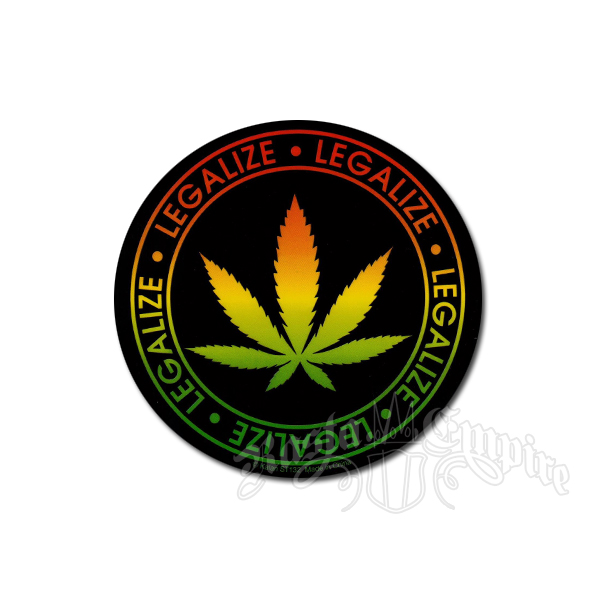 Rasta Legalize Leaf Sticker