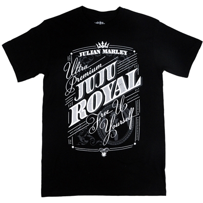Julian Marley Juju Royal Free Up Yourself Black T-Shirt – Men’s